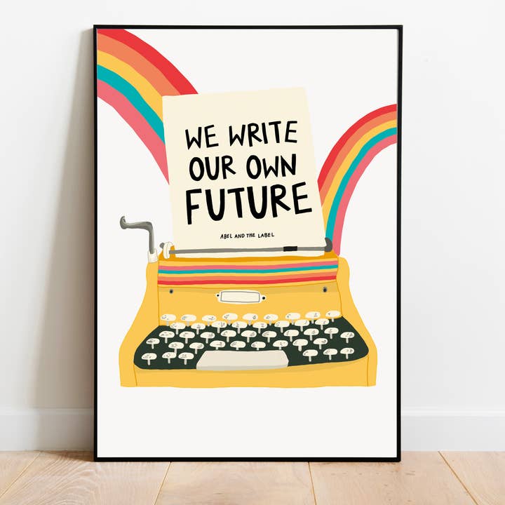 Retro, Kleurrijke Kunst, Positief, Kunstdruk, Leuk, Eigenzinnig voor wholesale door Abel and the Label