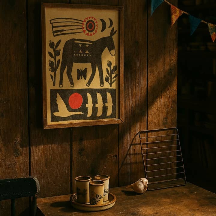 Anisa Makhoul - Vente Affiche d'art - Impression d'art - Âne2