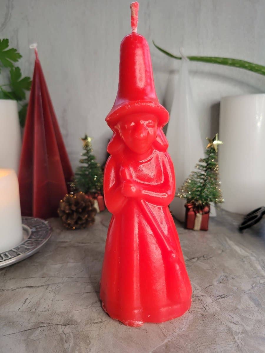 My Magic Place Shop - Wholesale Novelty Candle - Handmade Witch figurine Candle, Black candle witchy candle R7
