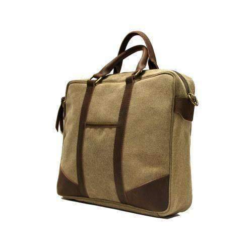 ZEDE PARIS - Wholesale Laptop Bag - Unisex - ARTS-ET-METIERS - Canvas and leather laptop bag8