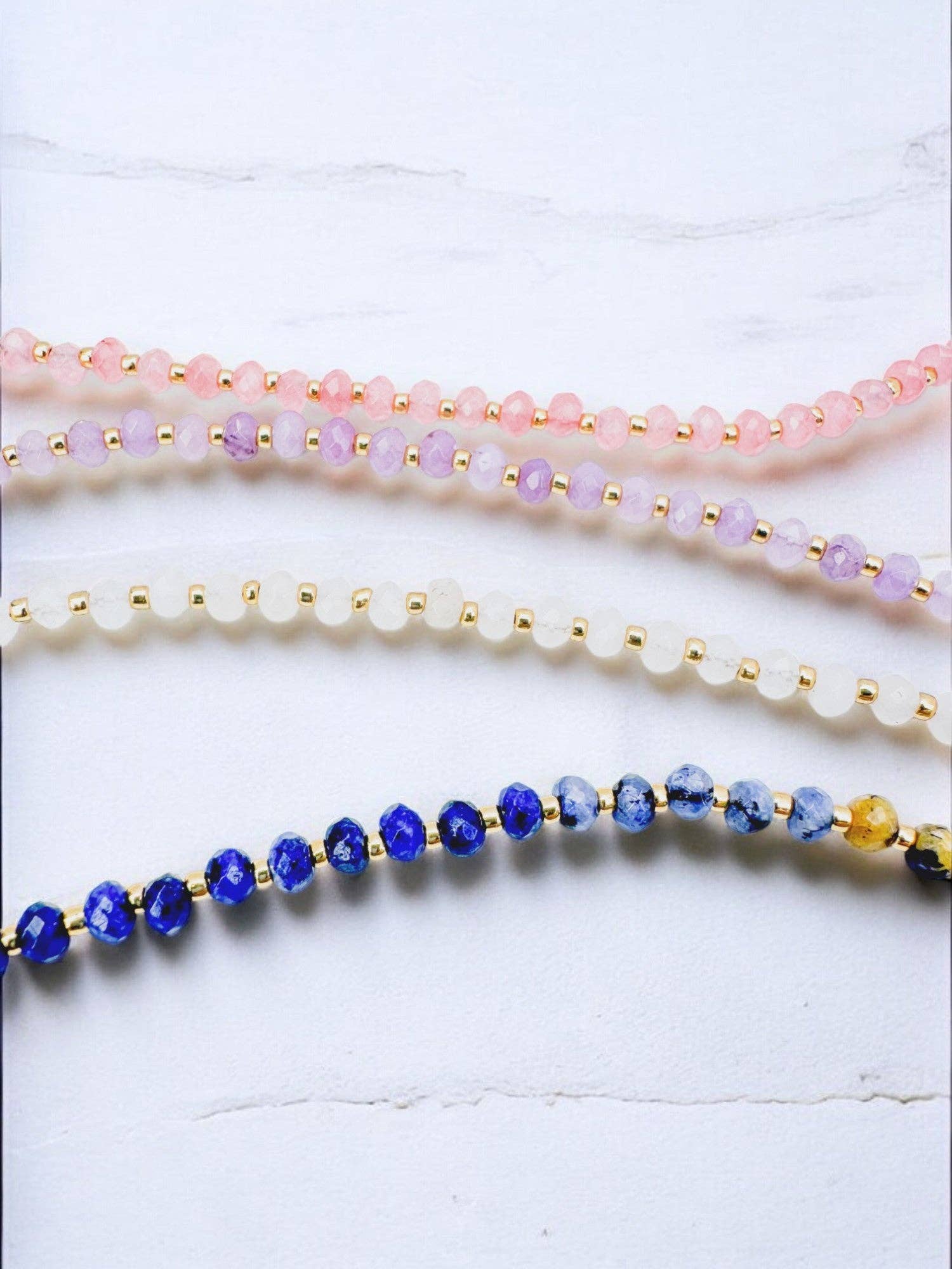 ETHICGOODS – wholesale Pärlband/Pärlhalsband – Fasetterat stenhalsband5