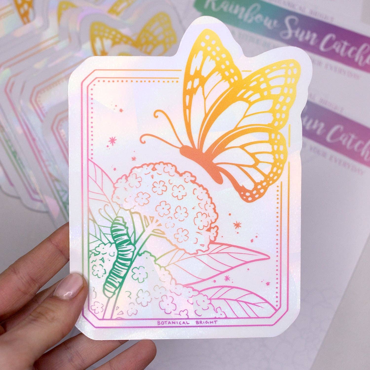 Botanical Bright - Wholesale Suncatcher - Monarch Butterfly Sun Catcher Rainbow Maker Window Sticker4
