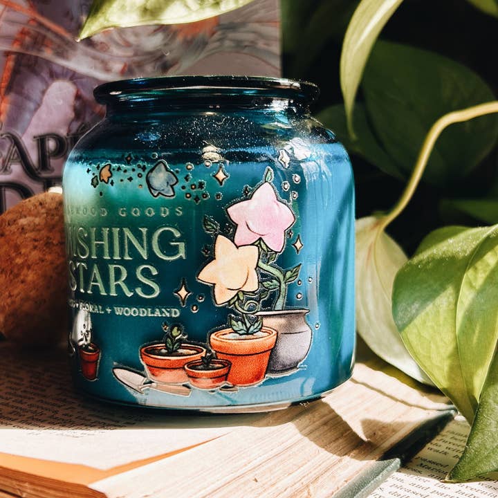 Fablewood Goods - Wholesale Jar/Filled Candle - Wishing Stars | 8oz Apothecary Soy Candle2