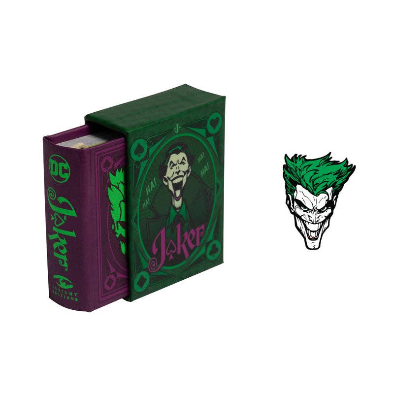 Insight Editions - #1 Pop Culture Publisher - Wholesale Comic Book - DC Comics: The Joker Tiny Book and Pin Set1