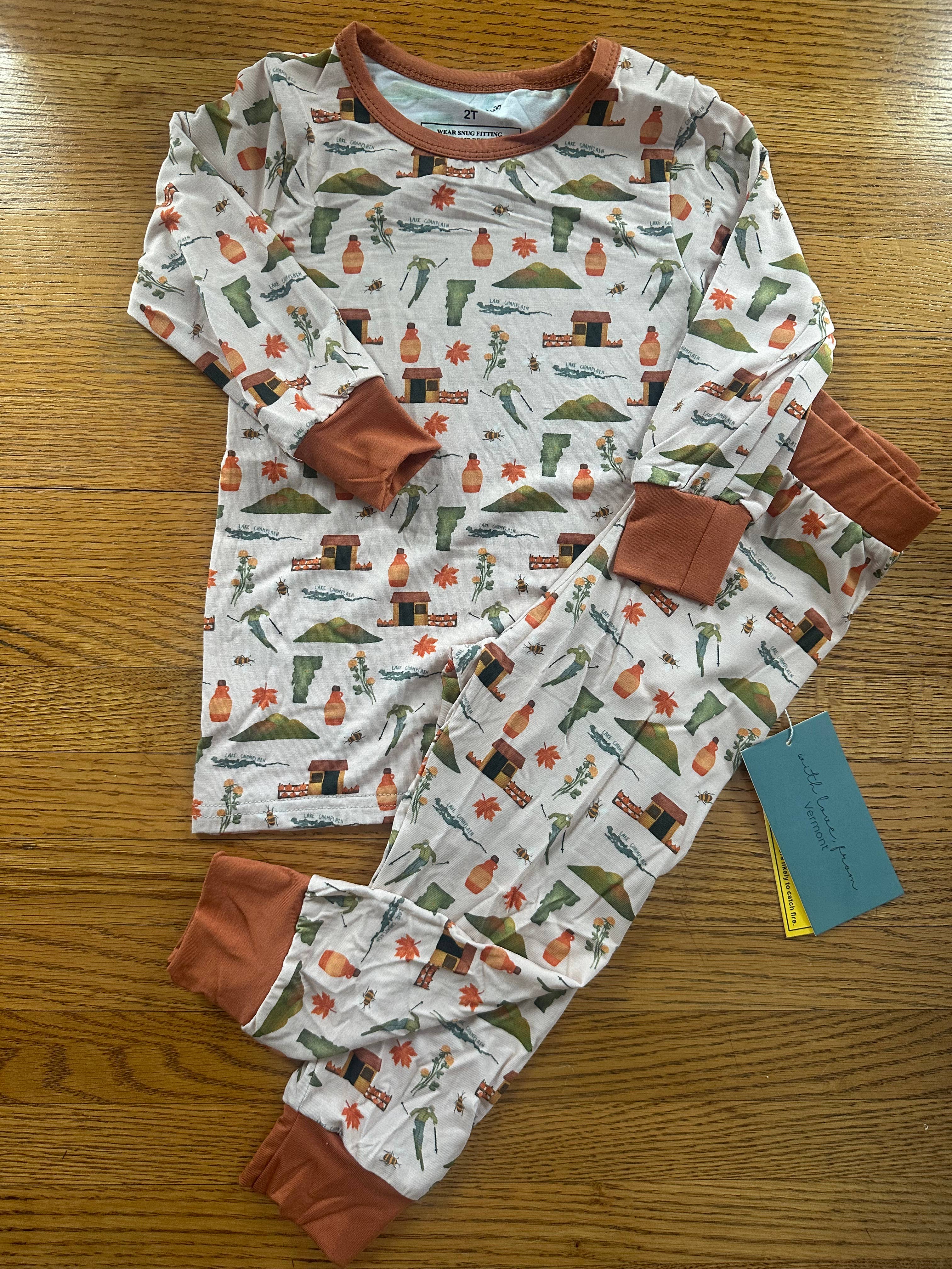 With Love, From Collection – wholesale Sleepsuit – Baby – With Love, From VERMONT - Bamboo Pajamas1