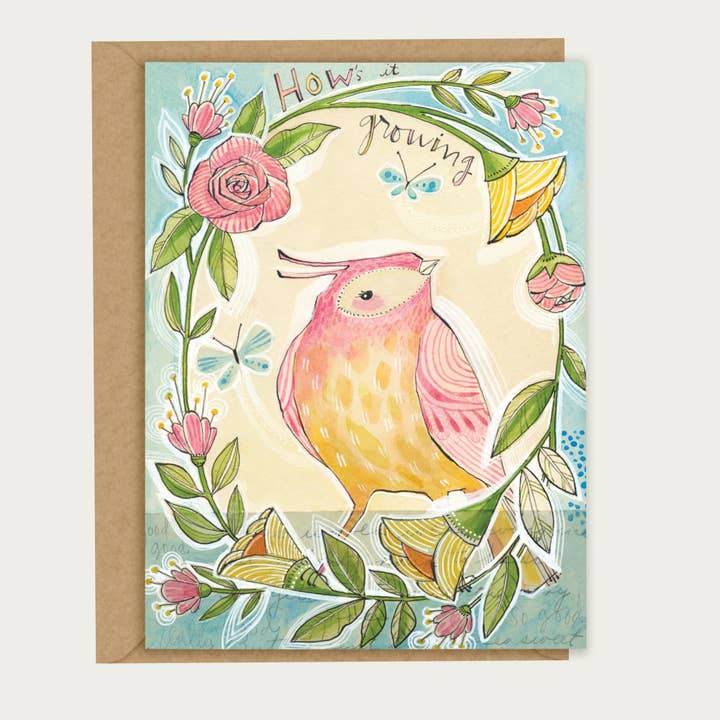 Carte de vœux d'anniversaire "Comment ça pousse" pour la vente par Madison Park Greetings