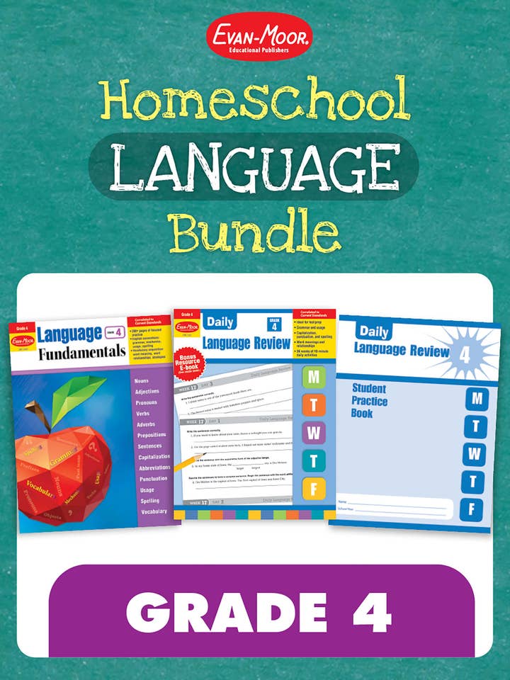 Homeschool Language Bundle, Grade 4 for wholesale by Carson Dellosa Education