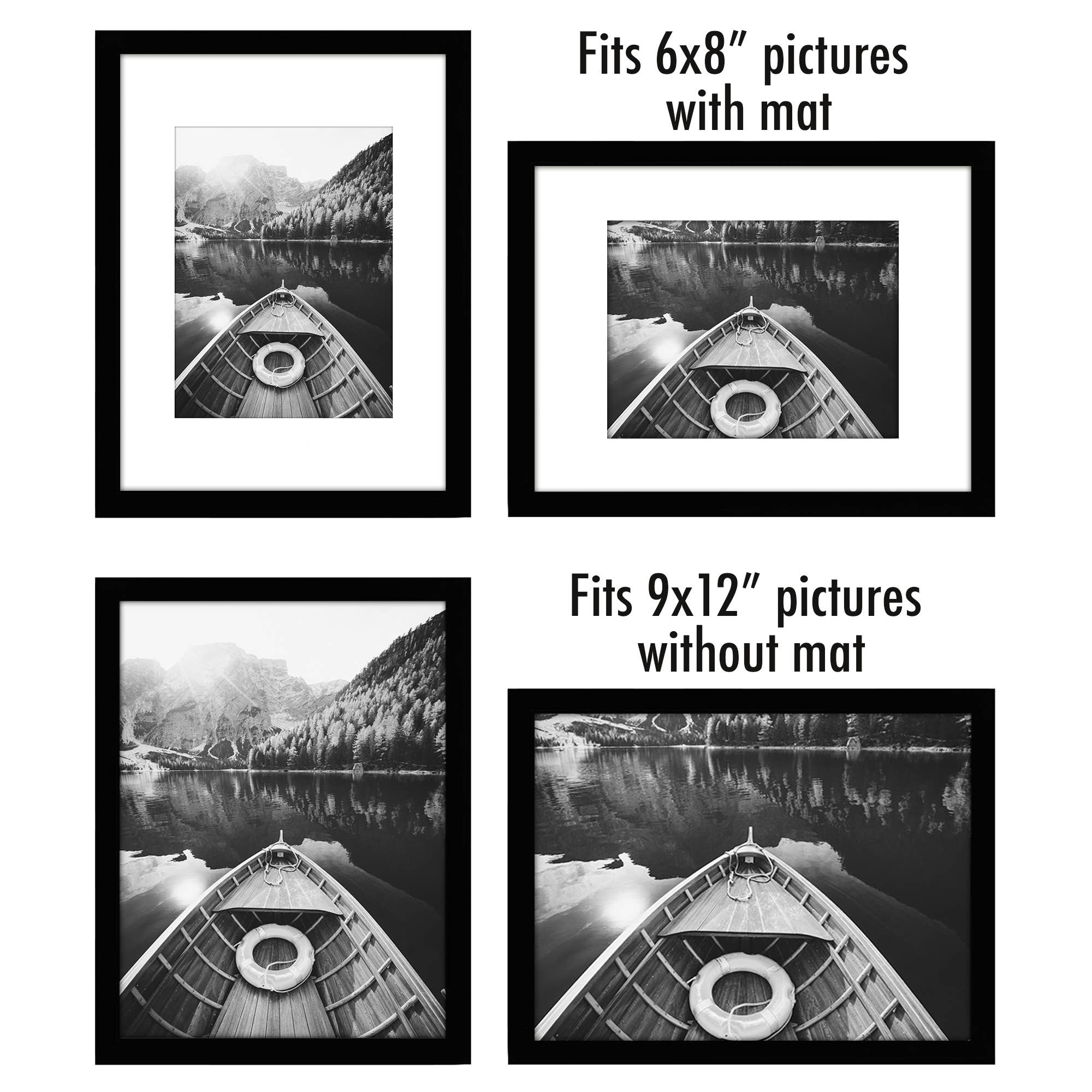 Americanflat - Wholesale Picture Frame - Americanflat Picture Frame with Mat Slim Molding (5 Pack)27