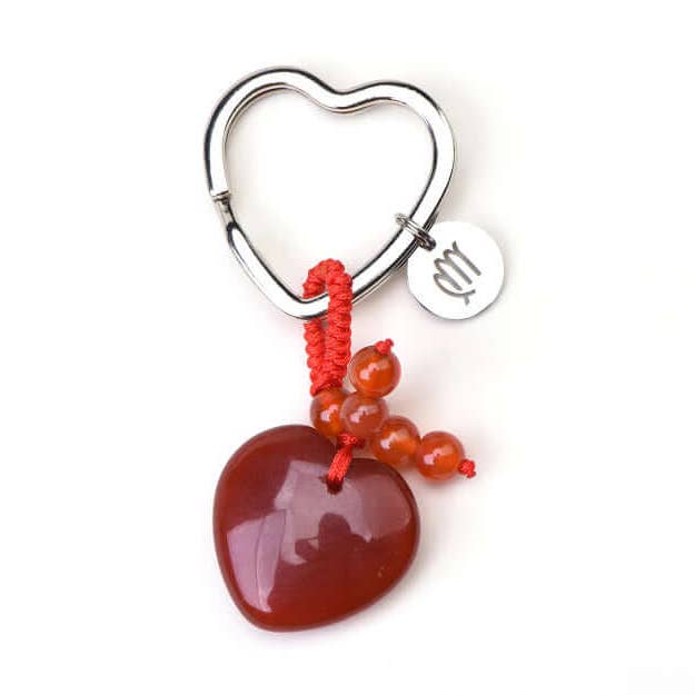 Llavero con piedra de nacimiento de Virgo (23 de agosto - 22 de septiembre) para venta al por mayor de Psychic Sisters