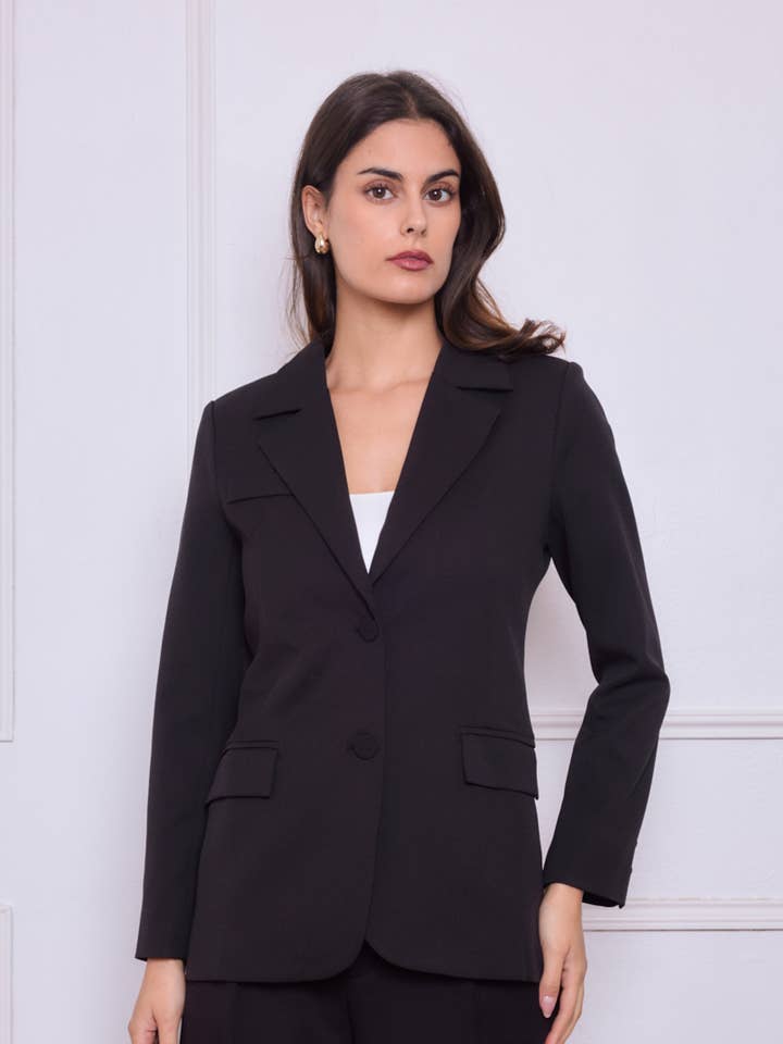 Enkelrij blazer K5945 voor wholesale door KICHIC