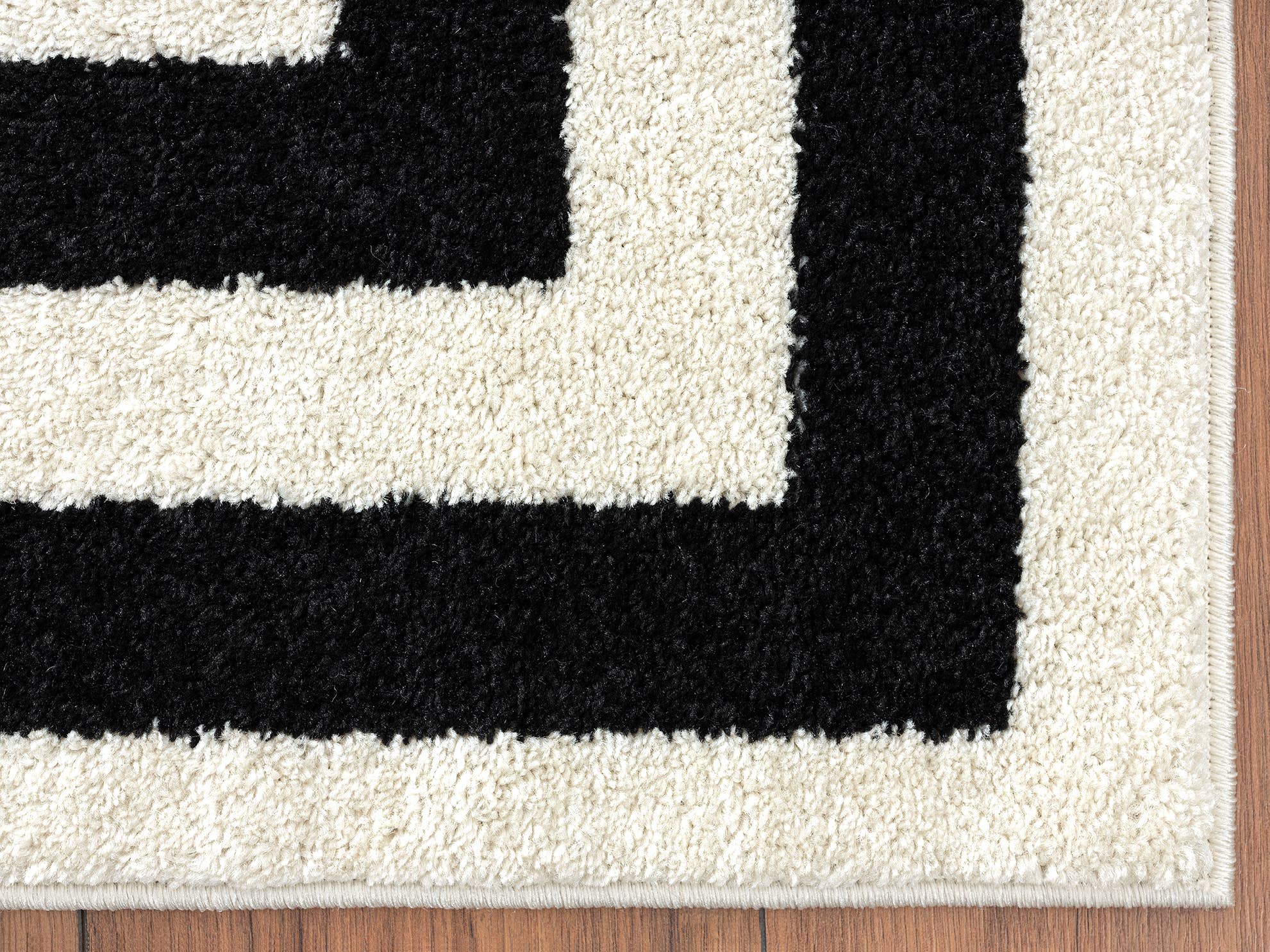 Abani Rugs - Wholesale Area Rug - Abani Casa CAS120A -  Contemporary Black & Ivory Rectangular6
