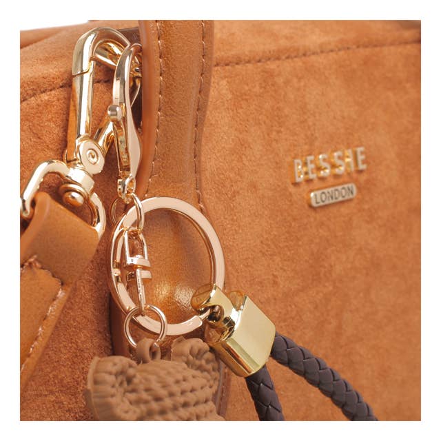 Bessie London - Vendita all'ingrosso Borsa tote - Donna - BORSA TOTE IN CAMOSCIO TEDDY CHARM6