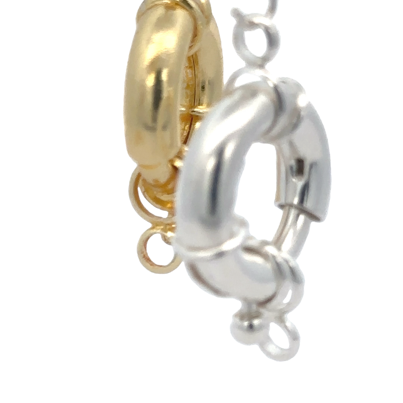 Purity Beads - Wholesale Clasp - Elegant Gold Finish and Silver Plated hollow Blot Clasps Available in Three Size :12mmX11mm,17mX13m,23mmX19mm2