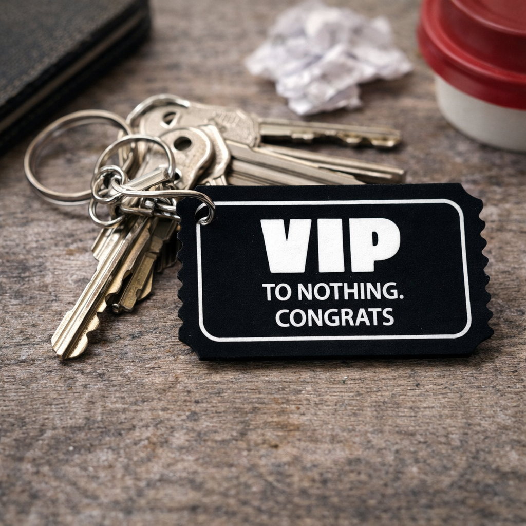 Made Happy Gifts – wholesale Keychain – Unisex – Arcade Ticket Funny & Offensive Novelty Keyrings5