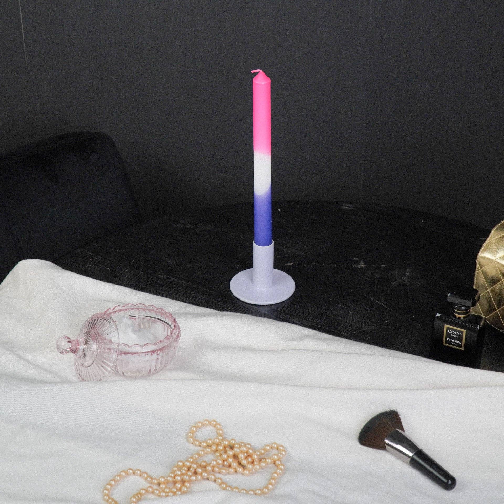 Housevitamin bv - Wholesale Candle Holder - Candleholder - Basic - Metal - Lila - 8x8x6,5cm2