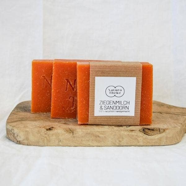 NaturoTheke - Wholesale Bar Soap - Goat milk & sea buckthorn natural soap1