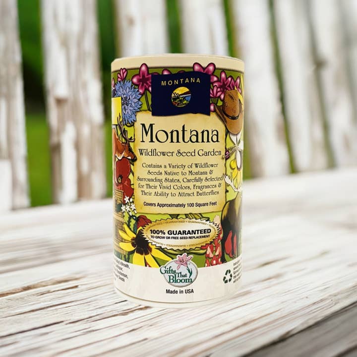 Gifts That Bloom - Wholesale Plant Seeds - Montana Garden Shaker Can