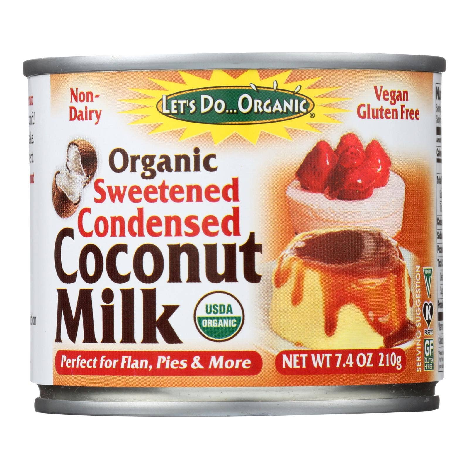 Ware Spark - Wholesale Non-Dairy Milk - Let's Do Organic Organic Coconut Milk - Sweetened Condensed - Case Of 6 - 7.4 Fl Oz0