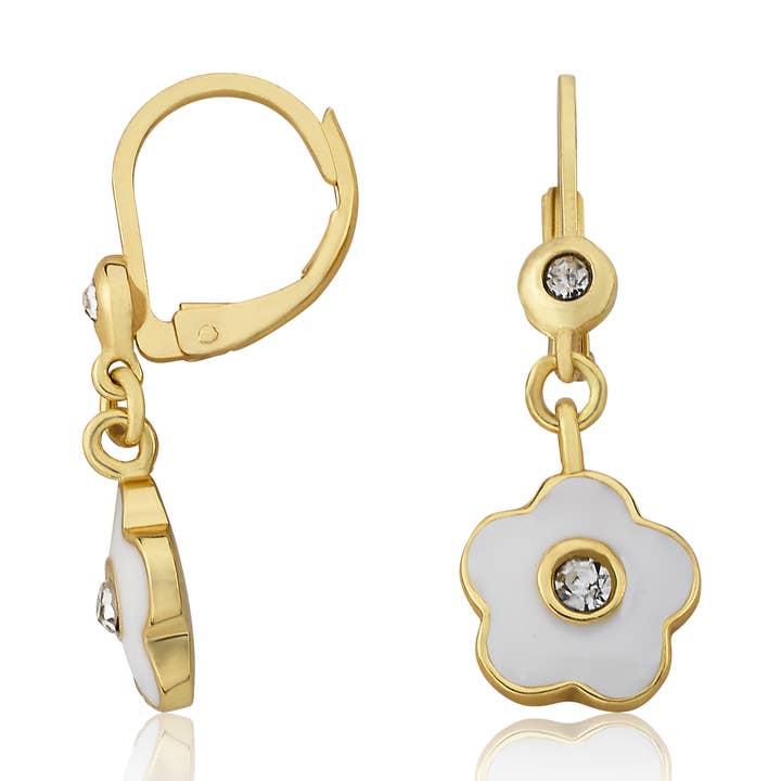 Flower Dangle Earring for wholesale by Little Miss Twin Stars