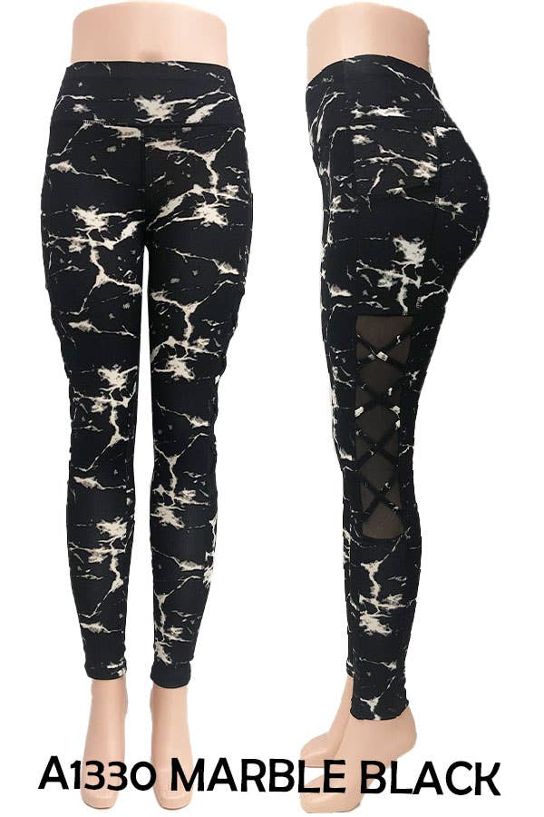 SSImport - Wholesale Athletic/Lounge Leggings - Women's - A1330 SPORTS YOGA POCKET LEGGINGS MIXED SIZES 12PCS/PACK12