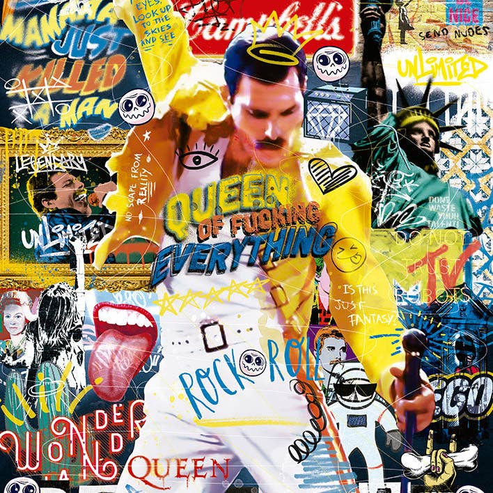 BLUE SHAKER - Wholesale Art Print - Ricardo Quexo - Queen Of Fuc#1ng Everything1