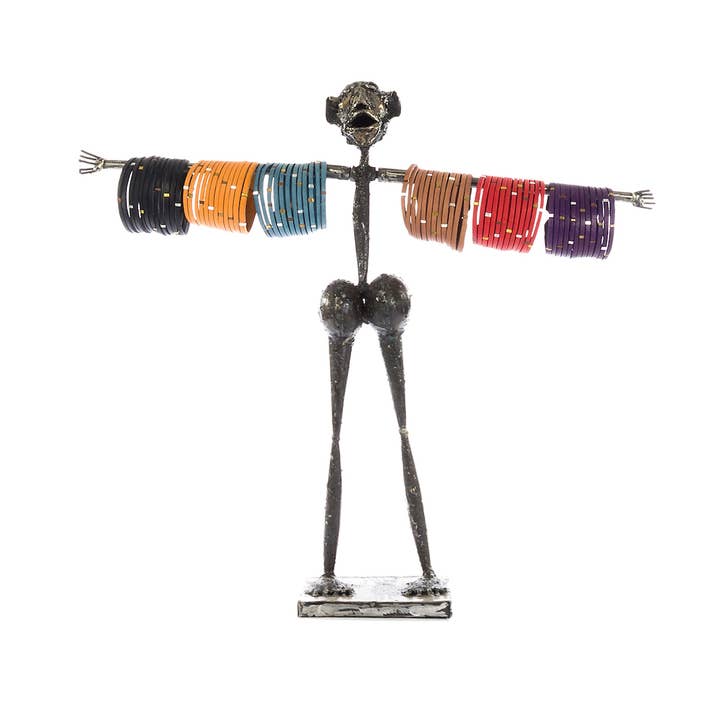 African Modern - Wholesale Jewelry Stand & Display - Kenyan Metal Mama Jewelry Displays2