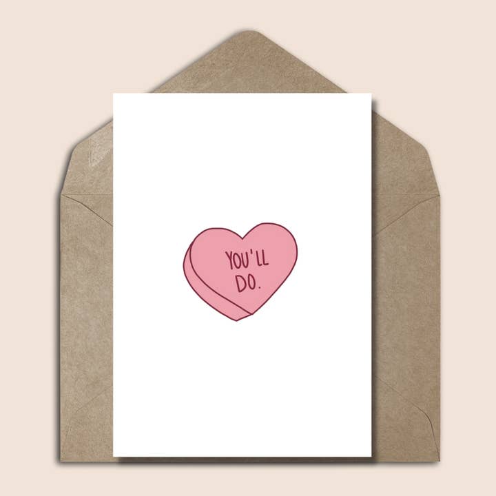 Divertida tarjeta de felicitación de amor para el día de San Valentín con corazón de caramelo y otras tendencias de Resultados para bolsos para vender al por mayor. Devoluciones gratuitas y condiciones de pago a 60 días en Faire en Faire.