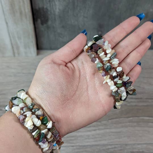 Keystone Crystals - Wholesale Beaded Bracelet - Multi-Stone Gemstone Chip Bracelets – Wholesale Crystals