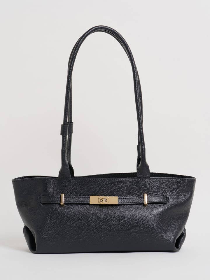 Lola Bag in Black Togo Leather for wholesale by Prestige Milano