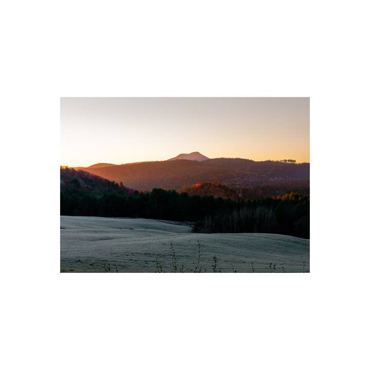 Frosted Camel's Hump at Dawn | Richmond, Vermont for wholesale by wjd photography