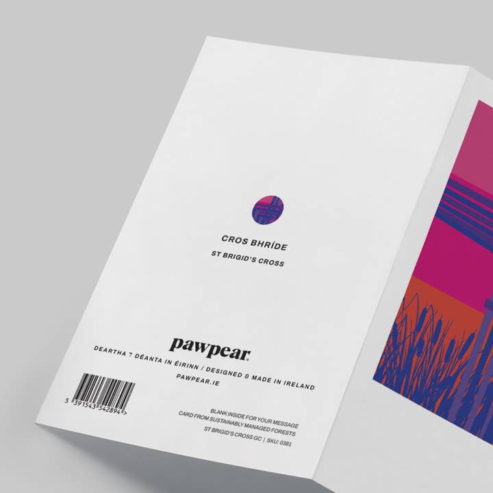 Pawpear - Wholesale Everyday Greeting Card - St Brigid's Cross Greeting Card2