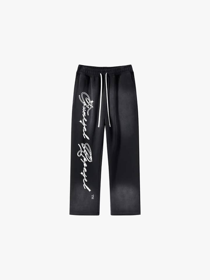 Washed Logo Sweatpants for wholesale by FUNERAL APPAREL