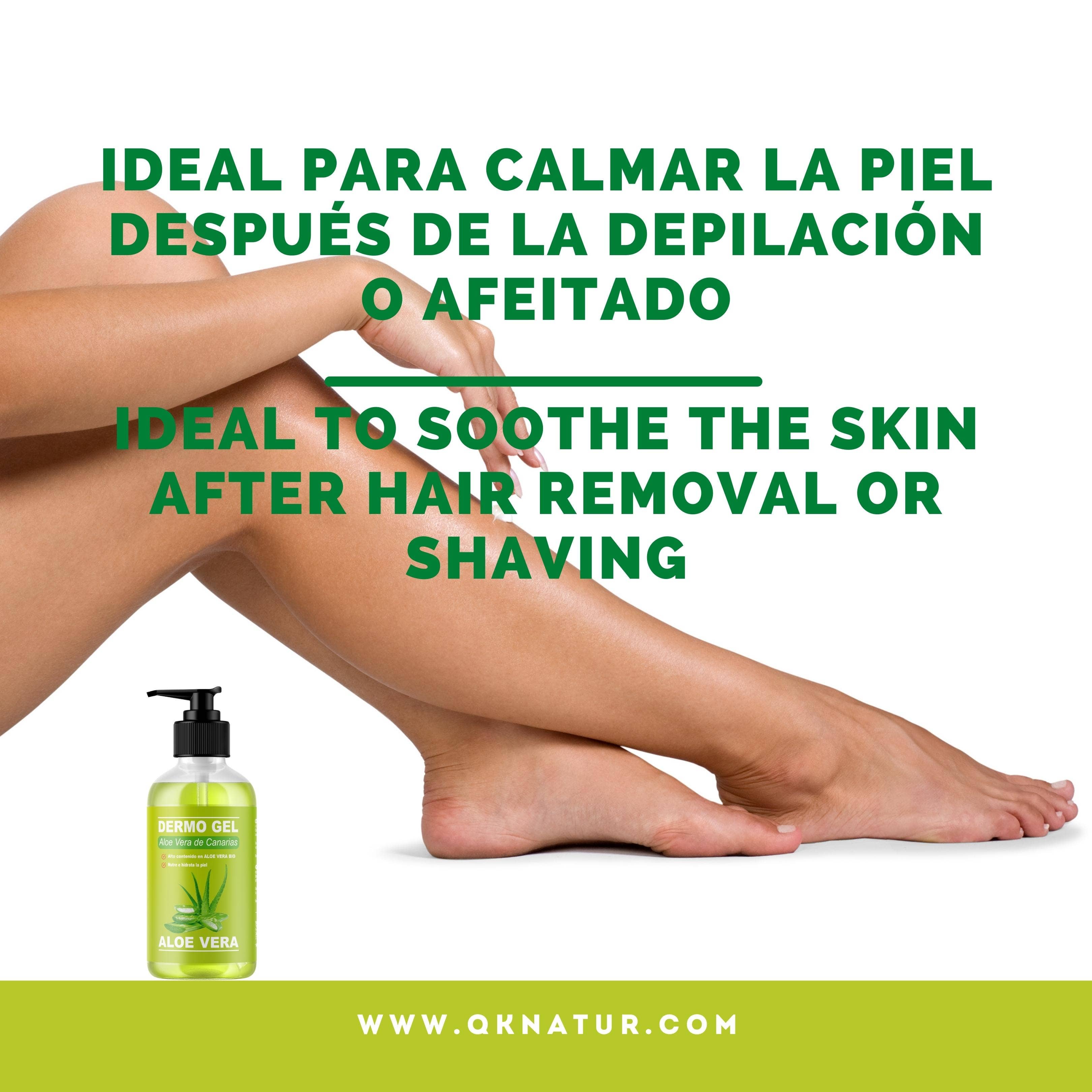 Qknatur - Wholesale Aftersun/Sun Damage Repair Cream - DERMO GEL ALOE VERA FROM CANARY ISLANDS BIO - 250ml3