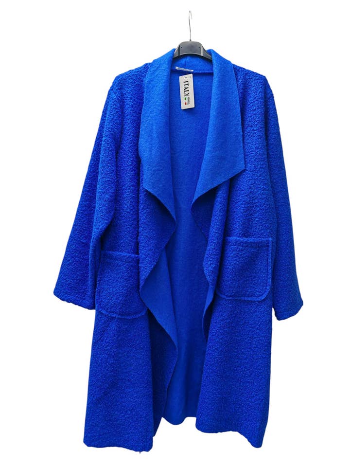 Superbia – wholesale Coat – Women’s – New Italian Soft One Size Water fall Coat with Two Pocket 1