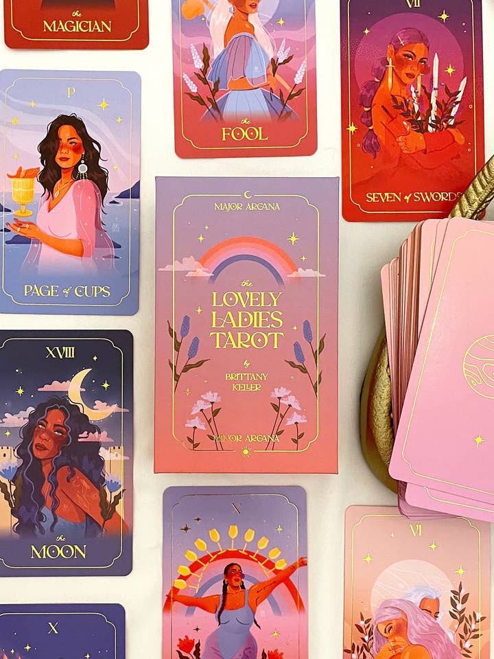 Lovely Ladies Tarot Deck for wholesale by Brittany Keller Art