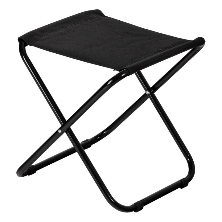 Harbour Housewares Classic Folding Stool - Black for wholesale by Rinkit Ltd