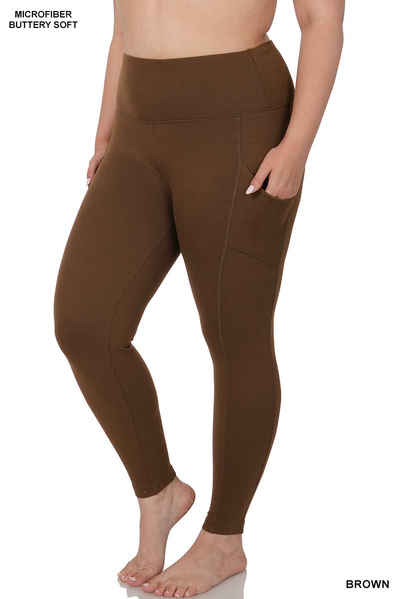 Vanilla Monkey - Wholesale Athletic/Lounge Leggings - Women's - Plus Brushed Microfiber Full Length Leggings5