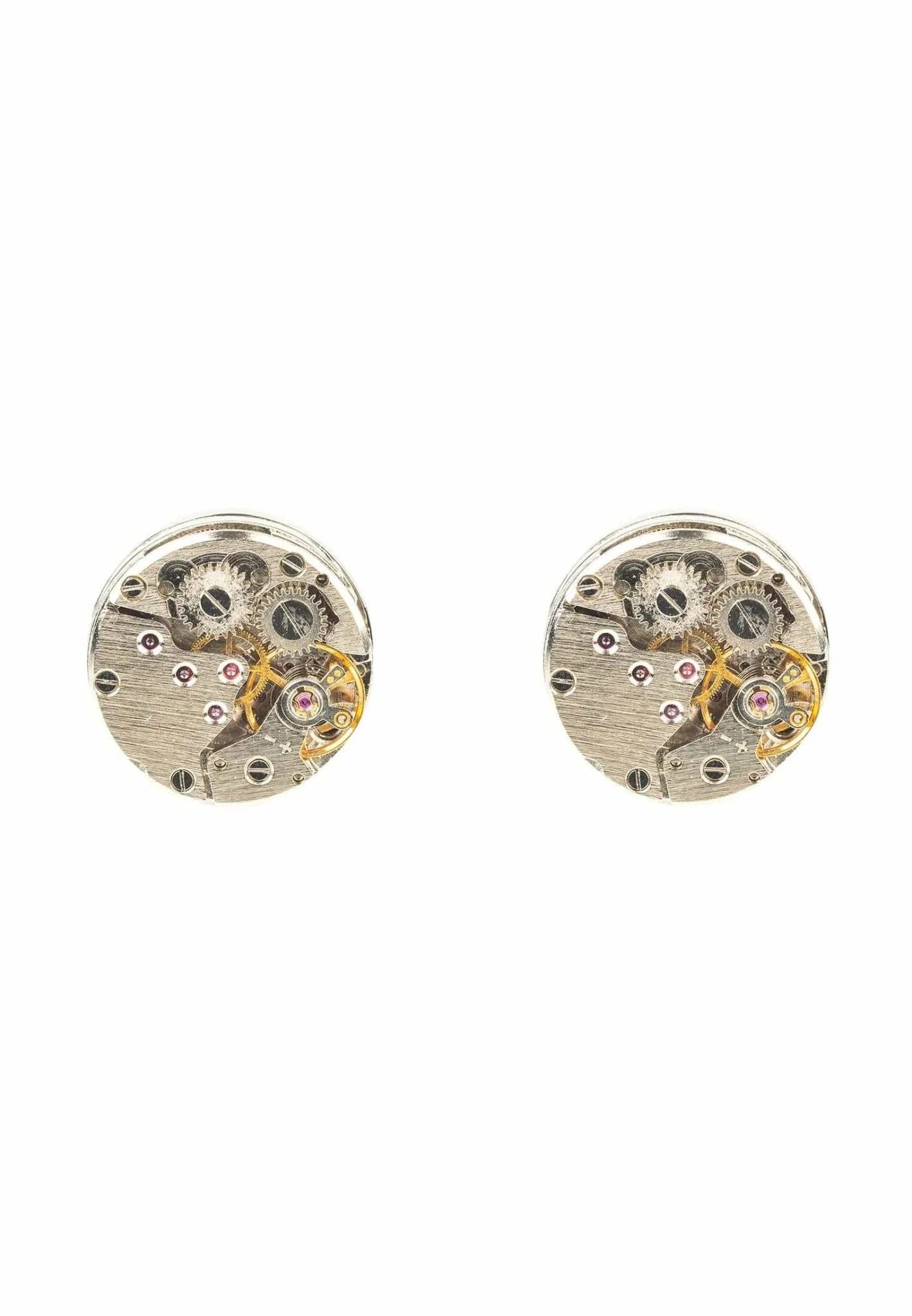 Latelita - Wholesale Cufflinks - Watch Movement Cufflink silver2