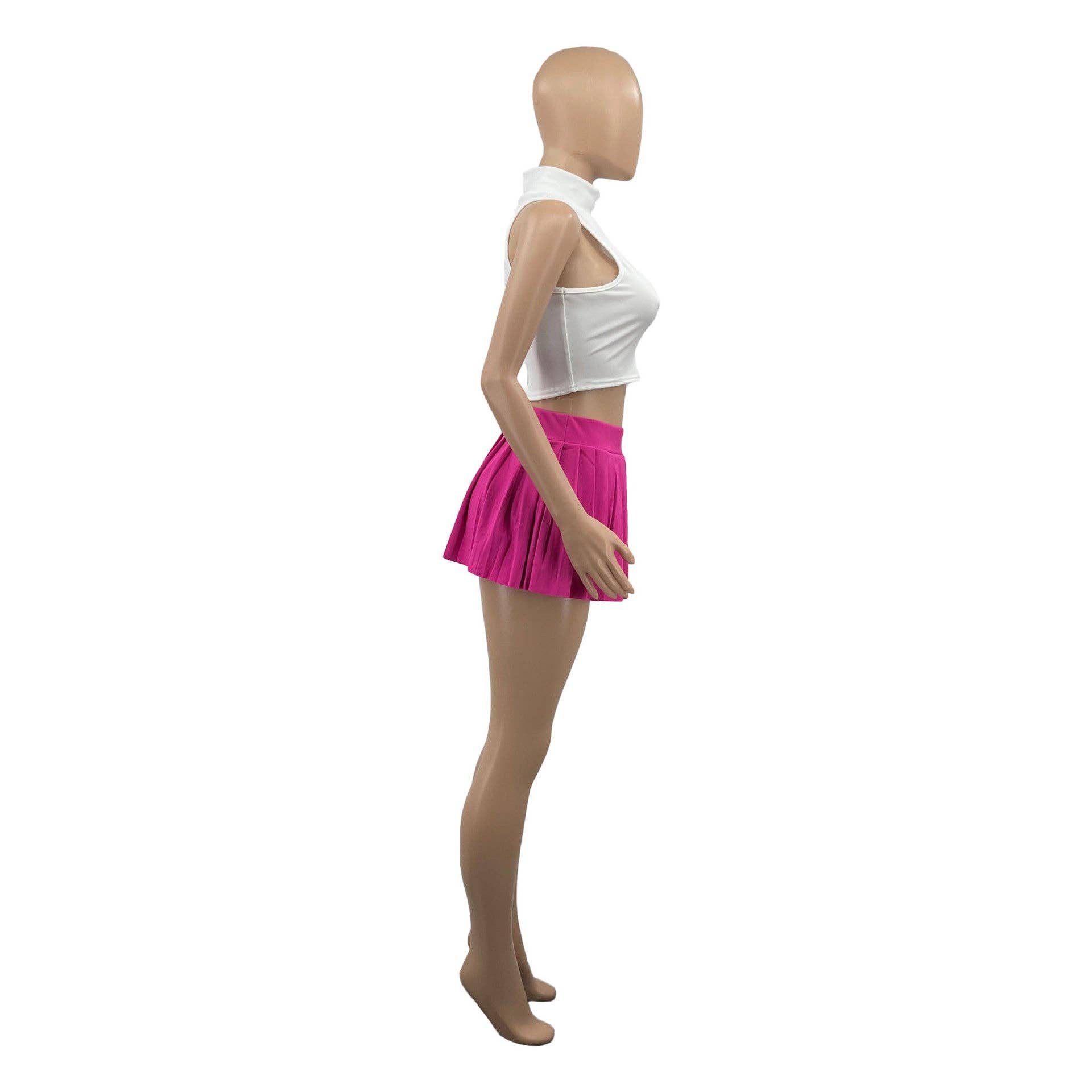 MB Fashion Wholesale - Wholesale Skirt - Women's - MB FASHION HIGH WAISTED PLAID MINI SKIRT 1347LY42