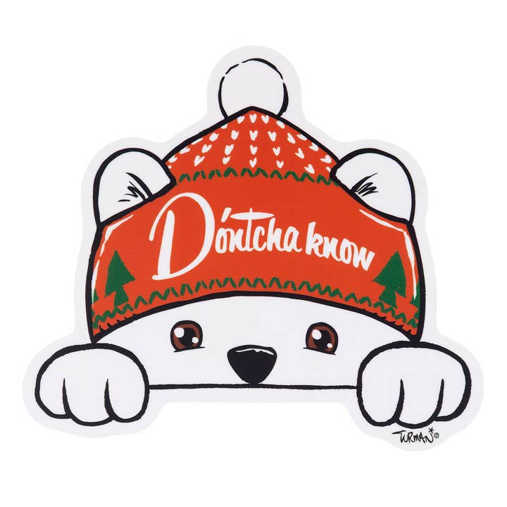D'ontcha Know Bear Sticker for wholesale by Adam Turman Artwork Co
