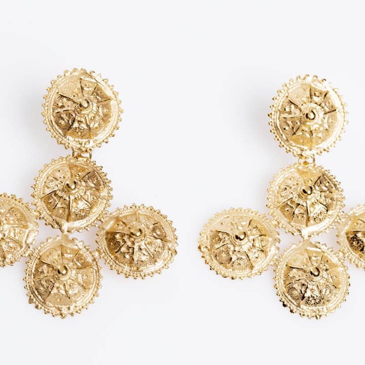 Luísa Mellemstore øreringe (enhedsformede) for engroshandel hos Joana Mota Capitão Jewellery