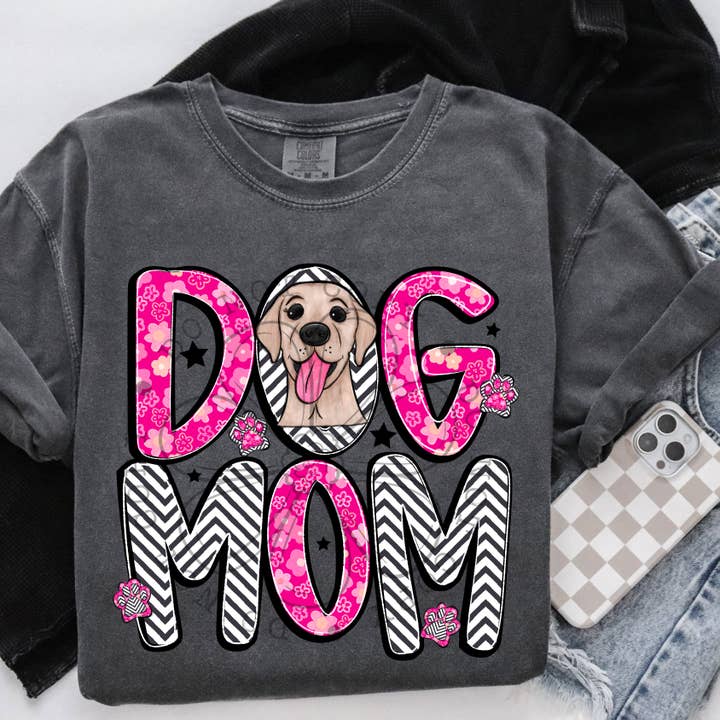 Dog Mom Labrador DTF Transfer for wholesale by K and M Designs