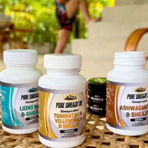 Pure Shilajit UK - Vente Supplément oral/vitamine - Capsules d'Ashwagandha & Shilajit – Mélange Adaptogène Quotidien2