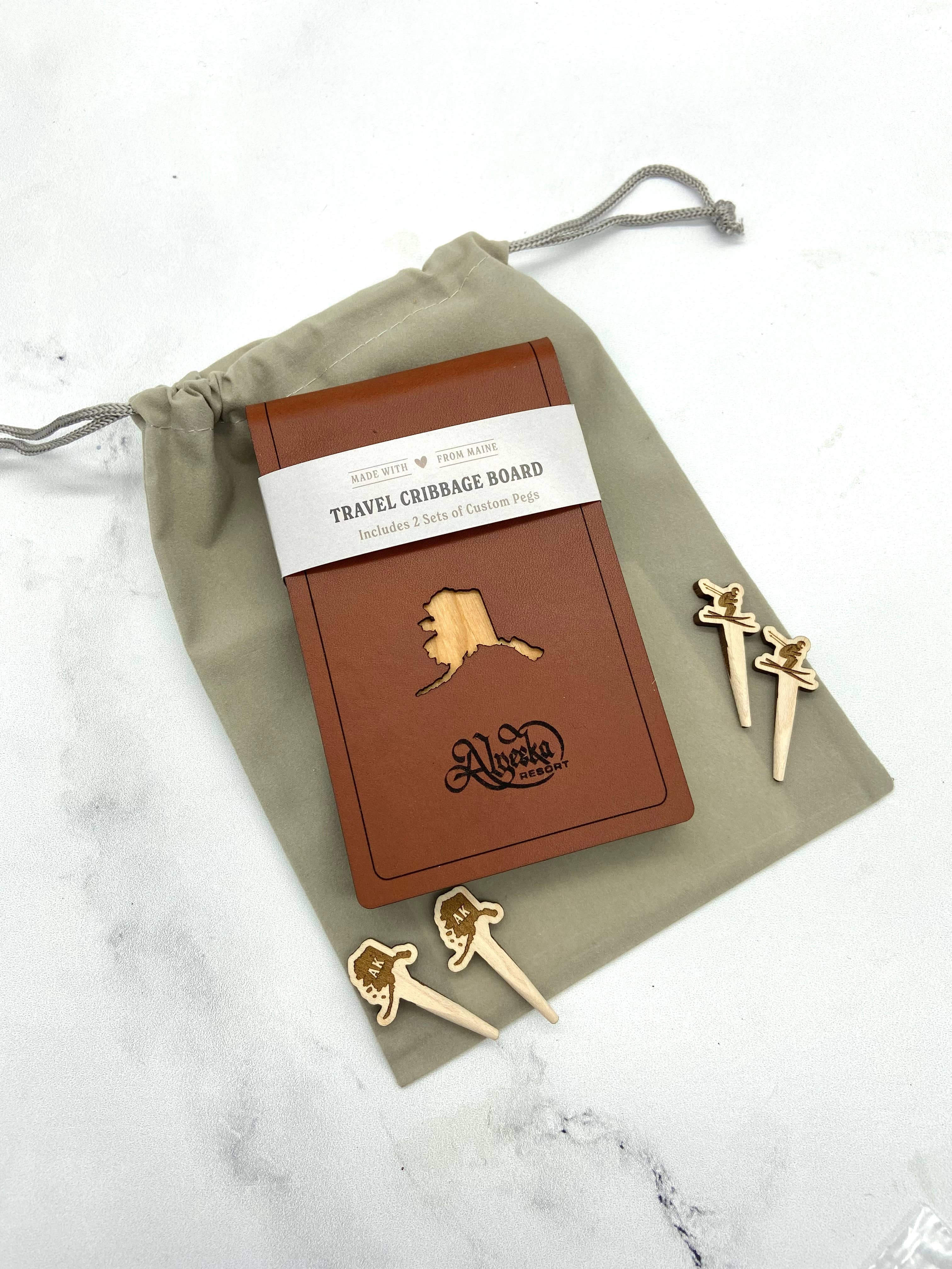 Cast & Carve - Vendita all'ingrosso Giochi da tavolo - Tavola da viaggio per cribbage - Design personalizzato con picchetti unici10