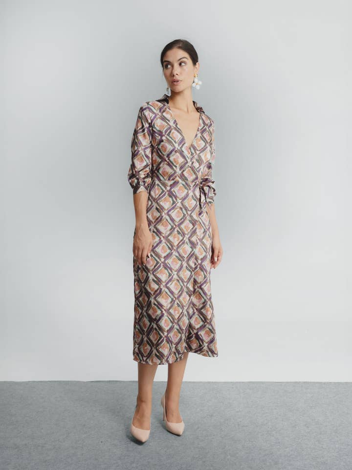 Robe Drapée Miranda pour la vente par Dolores Promesas