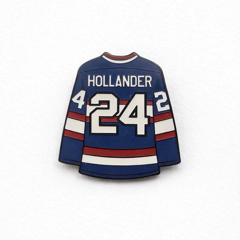 Millypins - Wholesale Lapel Pin/Button - Heated Rivalry “HOLLANDER” #24 Jersey Enamel Pin