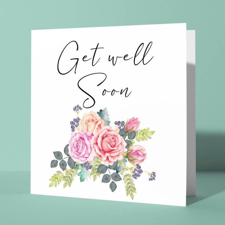 Florale - Gute Besserung Karte für den Großhandel von Peacock Printing