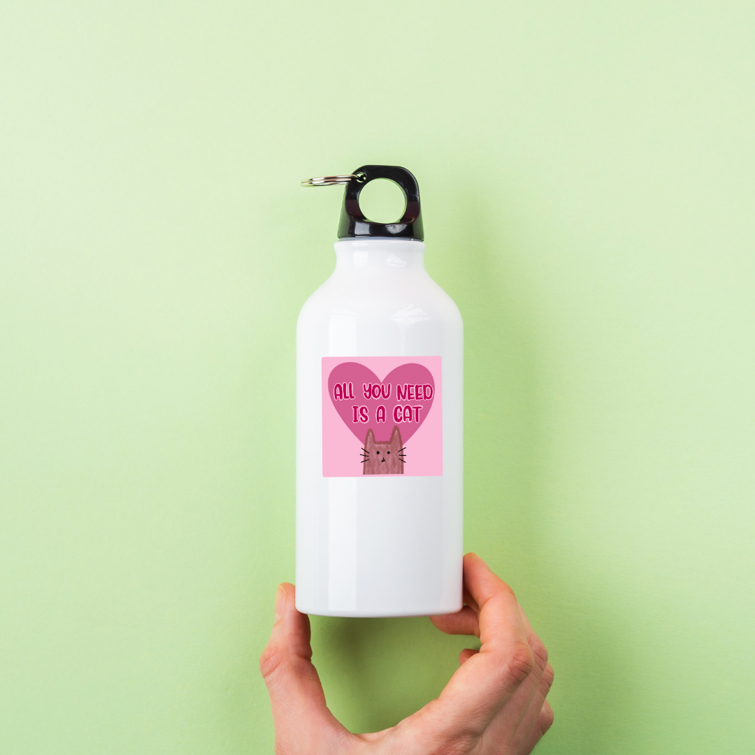 Atomic Cactus Stickers - Wholesale Sticker - All You Need Is a Cat Sticker | 2" x 2" | Cute Cat and Heart Design | Vinyl Decal | Cat Lover Gift | Water-Resistant4