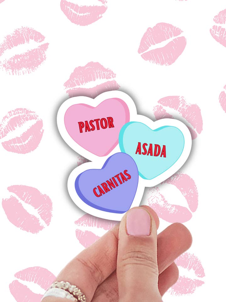 Latina valentijnshartsticker, schattige laptopstickers voor wholesale door Lalatina Shop