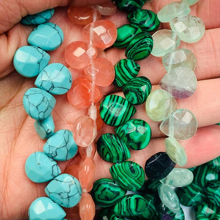 The Bead Bazaar - Wholesale Beads - Top Drilled Faceted Drop Gemstone Beads, Teardrop Shaped Beads, Natural Gemstone Beads For Earrings, Genuine Gemstone Beads For Necklace, Gems